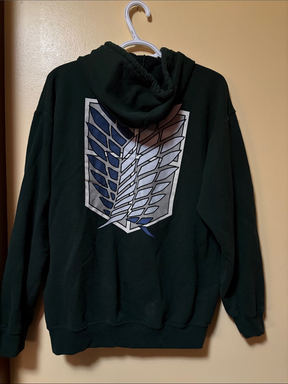 Dark Green Attack on Titan Zip Up Hoodie - Picture 3 of 4